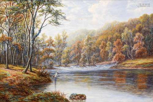 William Mellor (1851-1931)Meeting of the waters, Bolton wood...