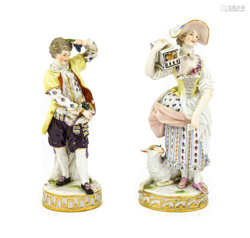 A Meissen Porcelain Figure Allegorical of Marriage, late 19t...