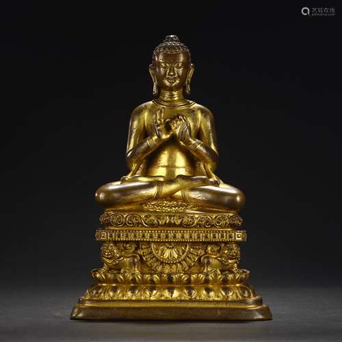 Ancient Bronze gilded Buddha statues