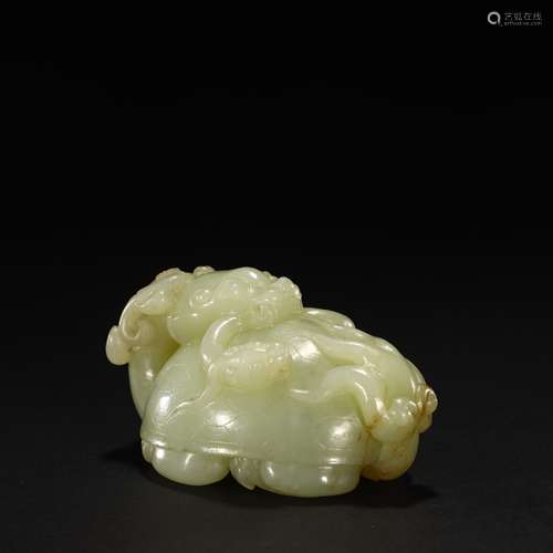 Ancient jade dragon turtle