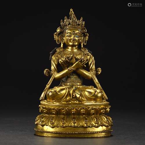 Ancient Bronze gilded Buddha statues