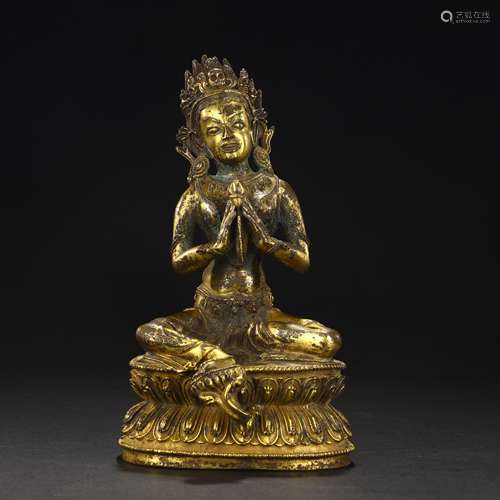 Ancient Bronze gilded Buddha statues