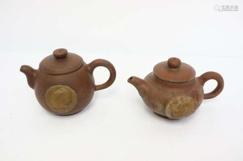 2 Chinese Yixing teapot