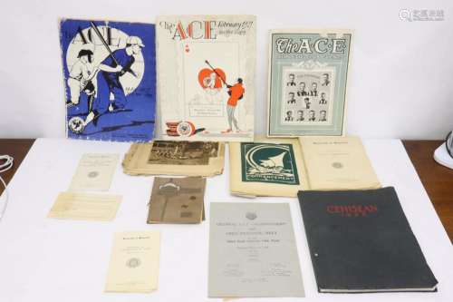 1920's college yearbook, ACE athlete magazine & more