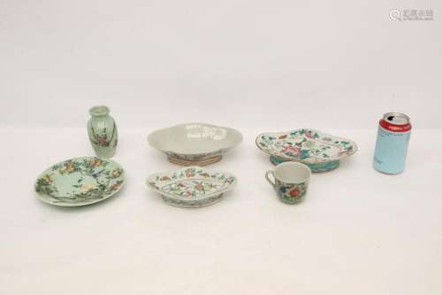 6 Chinese vintage porcelain pieces