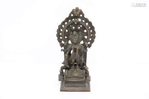 A bronze sculpture of deity