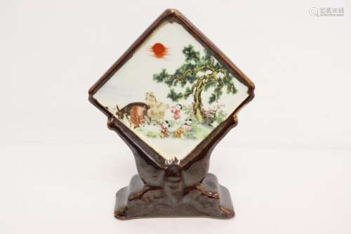Small Chinese porcelain plaque