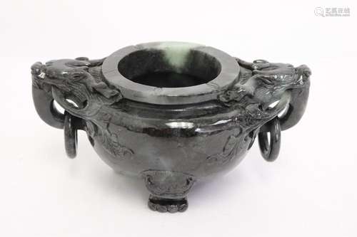 Jadeite carved censer, no top