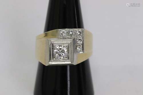 14K Y/G diamond ring