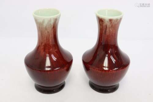 Pr Chinese 19th c. porcelain vases, Daoguang period