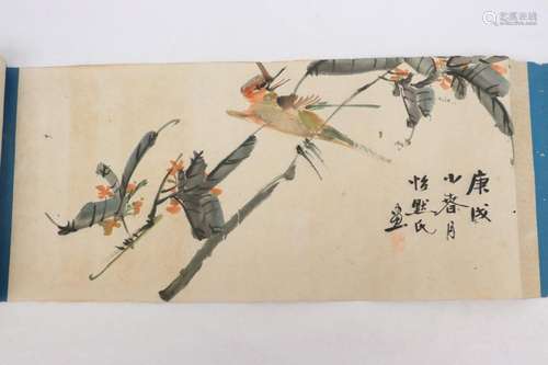 Antique Chinese watercolor on rice paper