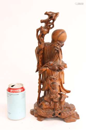 Fine rosewood carved deity