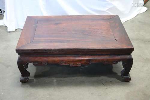 Chinese vintage rosewood rectangular low table