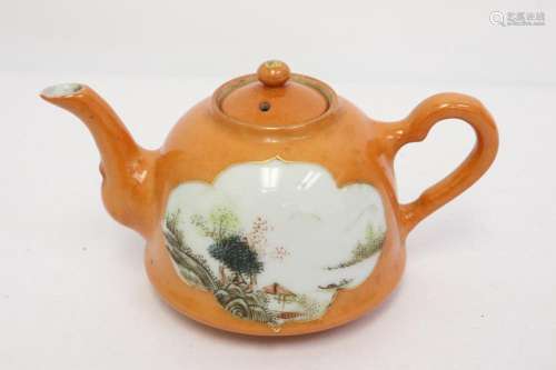 Chinese famille rose teapot