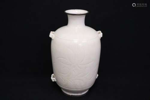 A Song style white porcelain vase