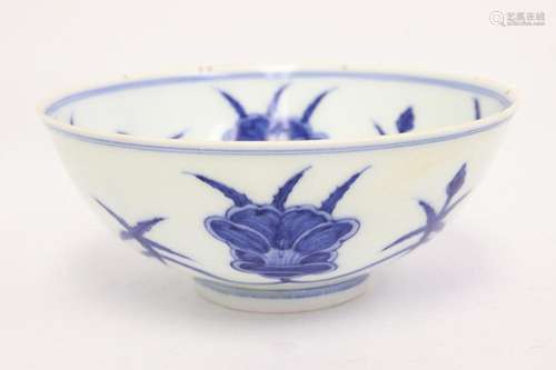 Chinese blue and white porcelain bowl