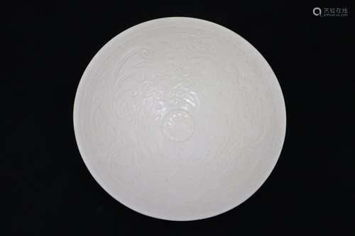 Song style white porcelain bowl