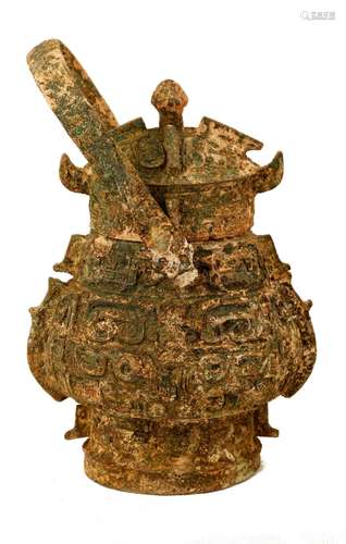 A BRONZE YOU-FORM POT.WARRING STATES STYLE.J085.