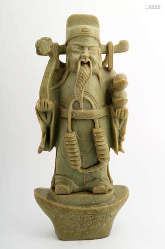 THE GOD OF WEALTH JADE STATUES