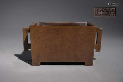 Chinese Bronze Censer,Mark