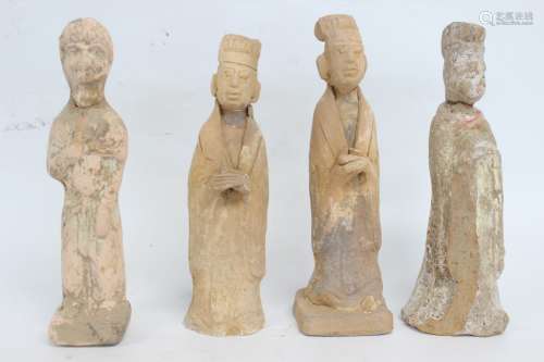 Four Chinese Pottery Figurines