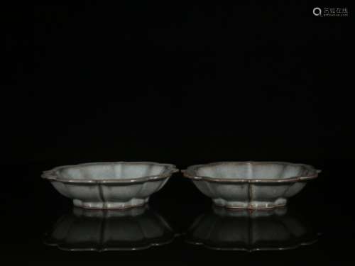 Pair of Chinese Glazed Porcelain Plate