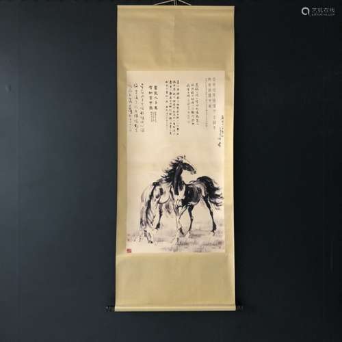 Chinese Ink Color Scroll