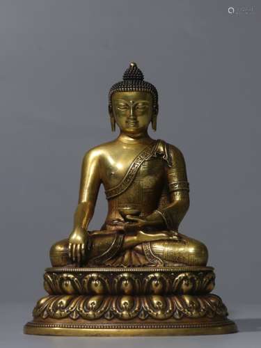 Chinese Gilt Bronze Buddha