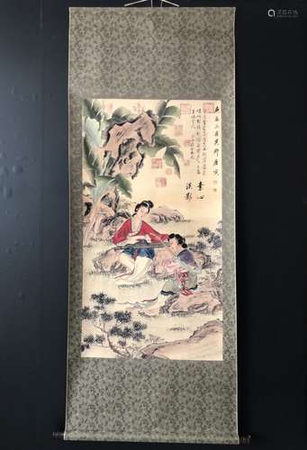 Chinese Ink Color Scroll