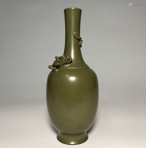 Chinese Green Glazed Porcelain Vase,Mark