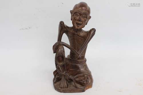 Chinese Wood Carved Luohan