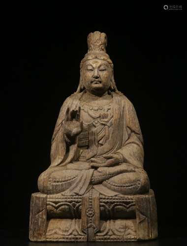 Chinese Wood Carved Guanyin