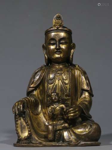 Chinese Gilt Bronze Buddha