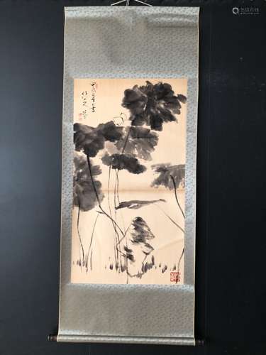 Chinese Ink Color Scroll