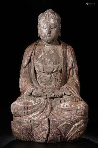 Chinese Wood Carved Buddha