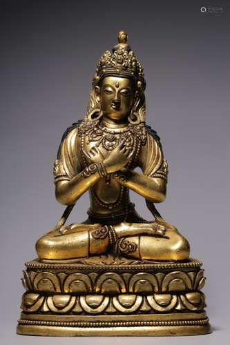 Chinese Gilt Bronze Buddha