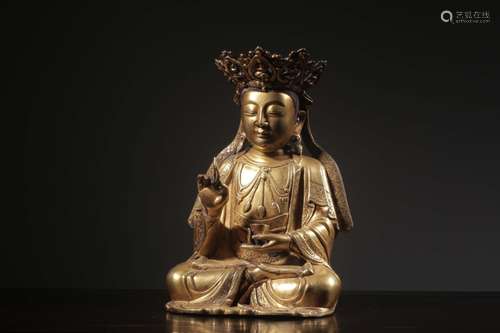 Chinese Gilt Bronze Buddha