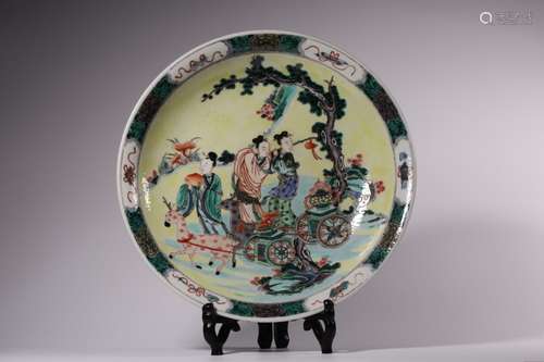 Chinese Famille Rose Porcelain Plate,Mark