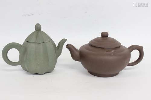 Two Chinese Zisha Teapot