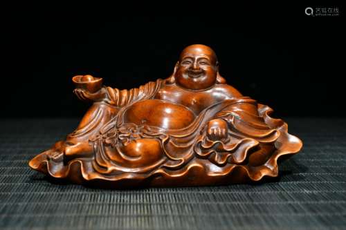 Chinese Huangyang Wood Carved Buddha