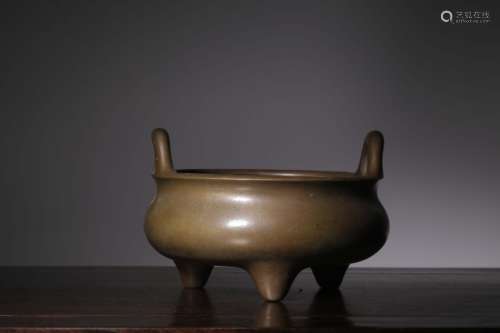 Chinese Bronze Tripod Censer ,Mark