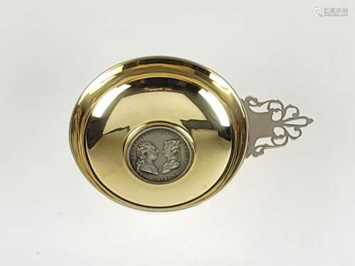 French Cartier Sterling Silver Wine Tester Medal