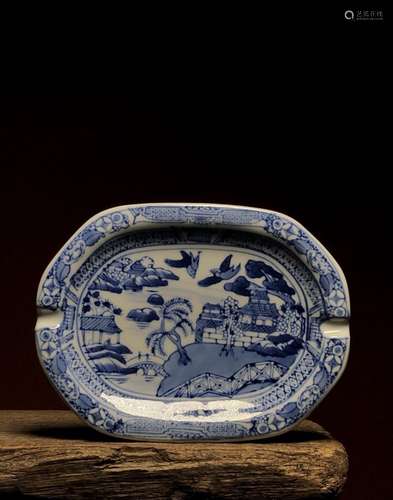 Chinese Blue and White Porcelain Plate