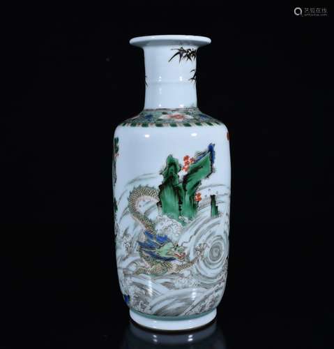 Chinese Famille Rose Porcelain Vase,Mark