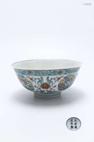 Yongzheng Period Doucai Porcelain 