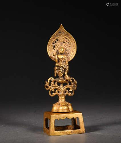 Northern Wei Dynasty Pure Gold Statue Of Buddha, China