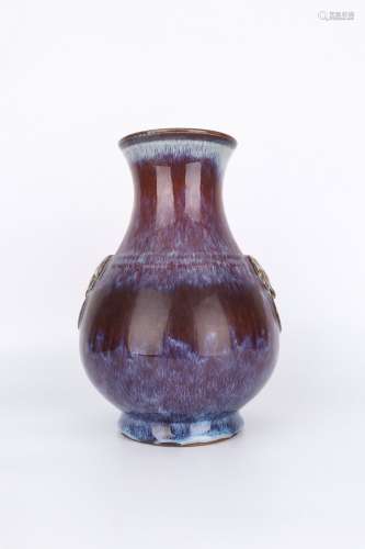 Qing Dynasty Glaze Porcelain Bottle, China