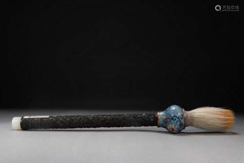 Qing Dynasty Cloisonne Brush , China
