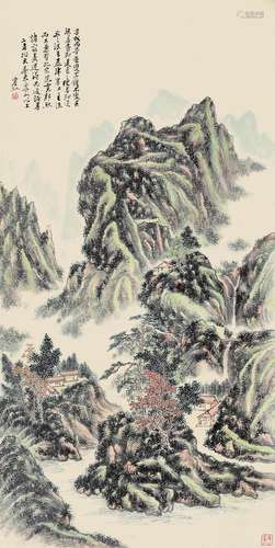 黄宾虹 山水 纸本立轴