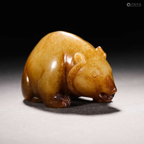 Han Dynasty Hetian Jade Bear